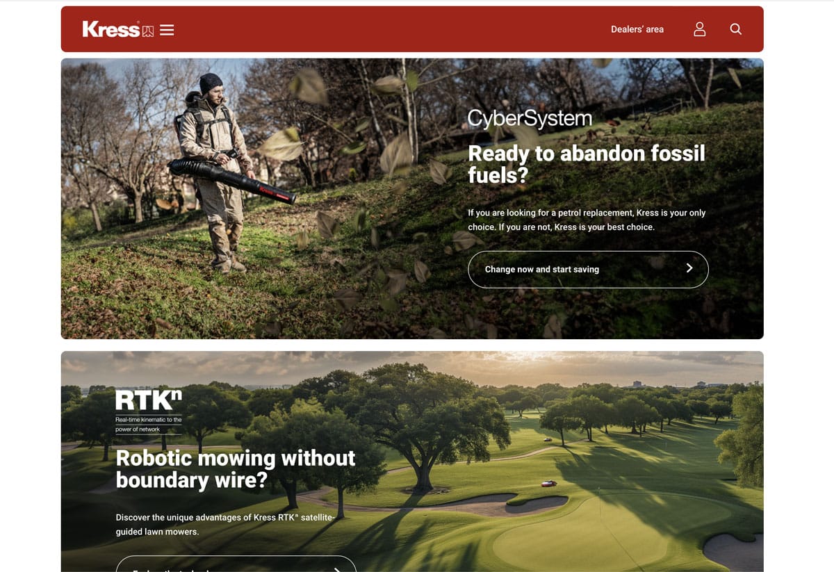 Kress Battery Operated Ope Landscape Contractor