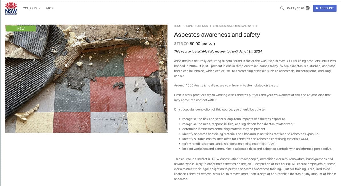 FREE ASBESTOS AWARENESS COURSE ANSWERS visual data 8