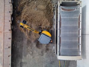 The LiuGong 9035F handled the tightwork site with ease. Images: Prime Creative Media