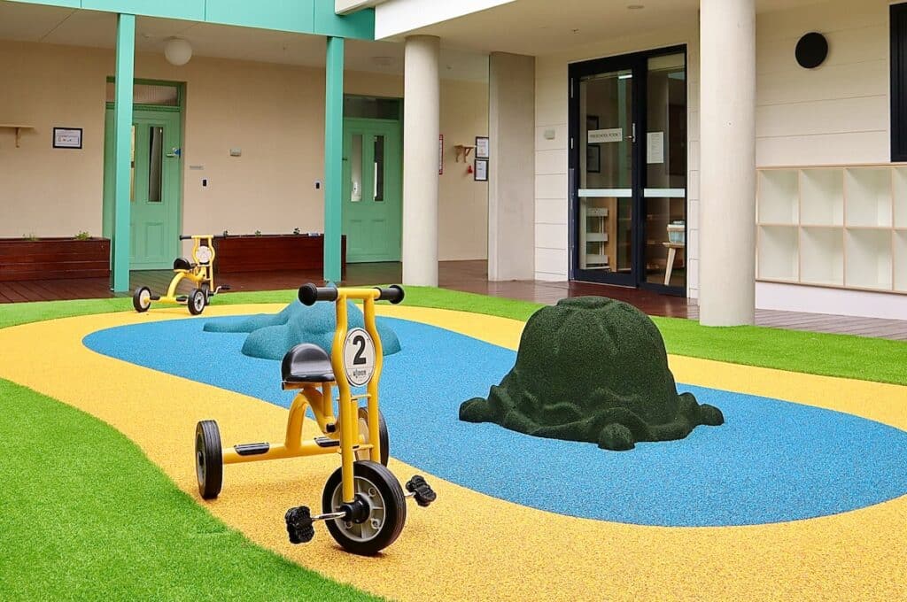 Australian-standards approved playgrounds are a specialty of Manuel’s Landscaping & Maintenance. Image: Louise Conville