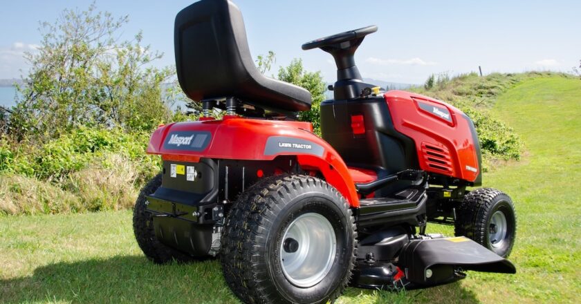 With robust steel frames, long-lasting turf tyres, and a seat safety switch, every Masport TTM ride-on is built for safe, dependable operation to transform rough grass into lawn. Image: Masport