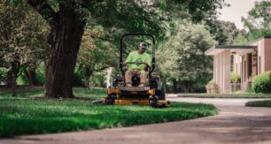 Hustler’s VX4 technology maintains the vacuum and airflow needed for clean cutting in thick, wiry grasses. Image: Hustler Mowers