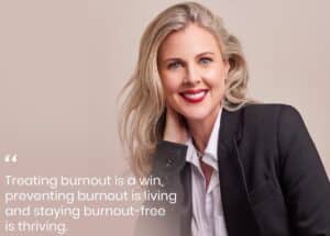 Sally McGrath helps women and individuals and teams build resilience, manage stress, and prioritise sustainable wellbeing. Image: Sally McGrath