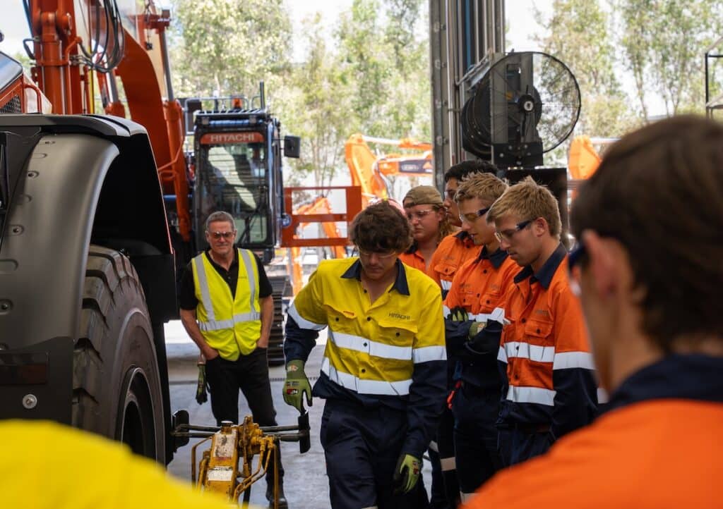 Apprentice Week continues to play a role in attracting, developing, and retaining the next generation of skilled technicians within Australia’s construction and earthmoving sectors. Image: Hitachi CM
