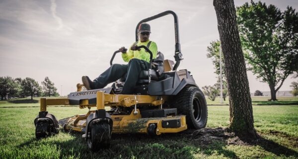 Hustler’s zero-turn platform is built to get the job done faster without sacrificing quality. Image: Hustler Australia