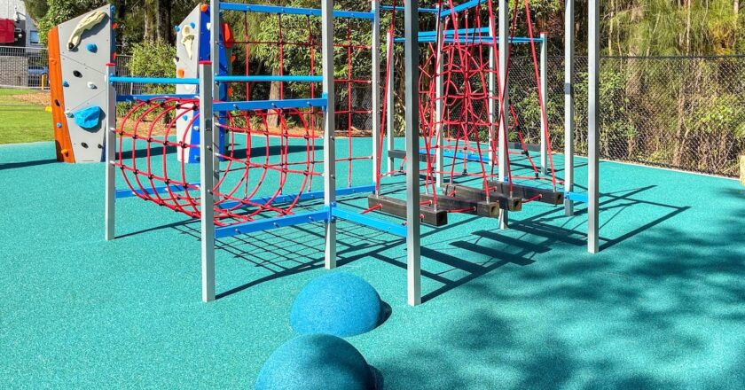 For its softfall and playground surfaces, PLJ Group goes to A1 Rubber. Image: PLJ Group