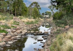 The next stage of works at Moonee Ponds Creek is set to create a more natural creek and community open space. Image: Melbourne Water